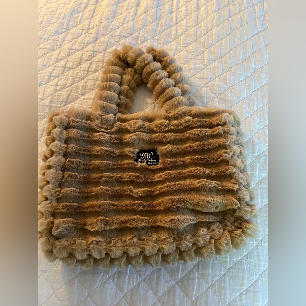 Minky Couture Faux Fur Purse/Bag- New condition
